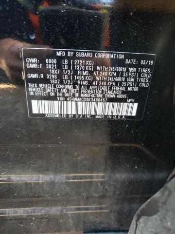 Foto 14 de la subasta – 2019 SUBARU ASCENT PRE con VIN 4S4WMACD9K3480457