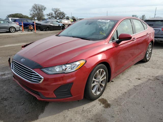 FORD FUSION SE 2020 with VIN 3FA6P0HD1LR143854 - Photo from auction