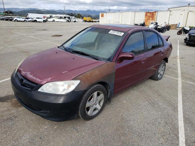 Photo 1 from auction – 2004 HONDA CIVIC EX with VIN 2HGES267X4H512559