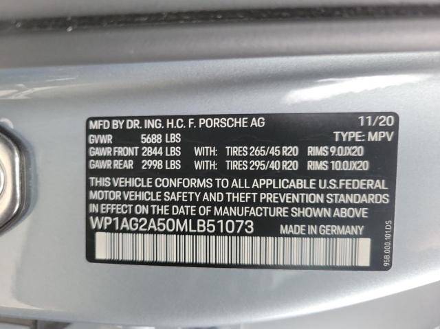Photo 10 from auction – 2021 PORSCHE MACAN GTS with VIN WP1AG2A50MLB51073