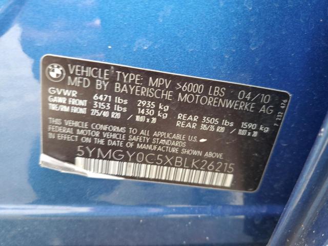 Photo 14 from auction – 2011 BMW X5 M with VIN 5YMGY0C5XBLK26215