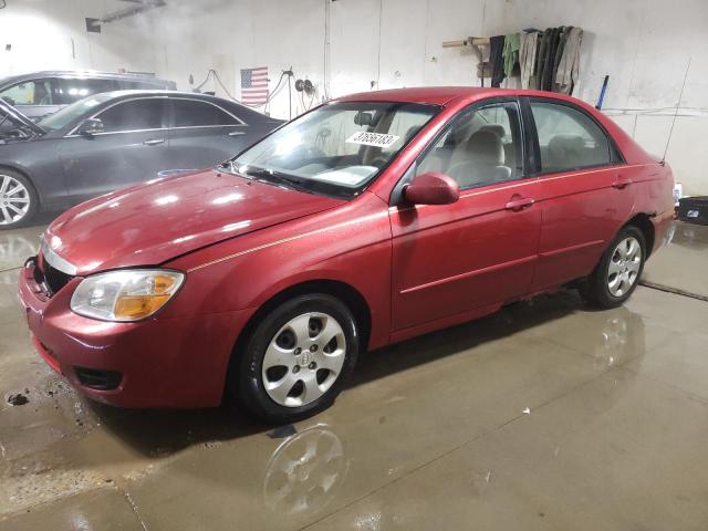 KIA SPECTRA EX 2008 with VIN KNAFE122885509099 - Photo from auction