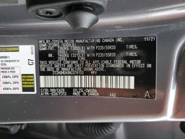 Photo 14 from auction – 2022 LEXUS RX 450H with VIN 2T2HGMDA9NC078150