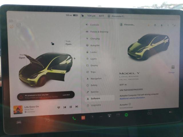 Photo 9 from auction – 2023 TESLA MODEL Y with VIN 7SAYGDEE1PA023910