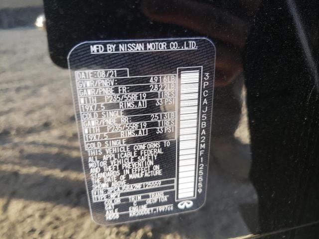 Photo 14 from auction – 2021 INFINITI QX50 LUXE with VIN 3PCAJ5BA2MF125559