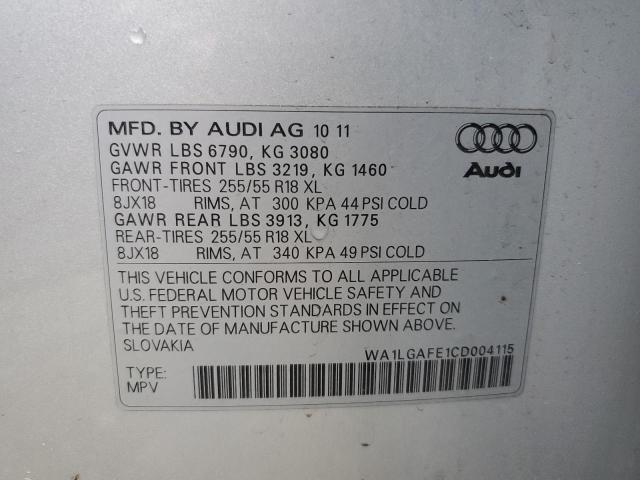 Photo 14 from auction – 2012 AUDI Q7 PREMIUM with VIN WA1LGAFE1CD004115