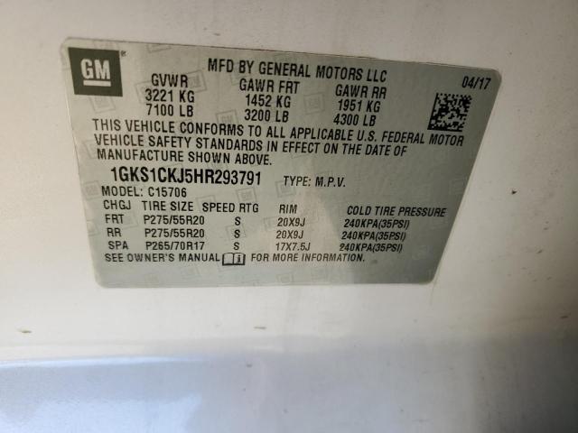 Photo 14 from auction – 2017 GMC YUKON DENA with VIN 1GKS1CKJ5HR293791