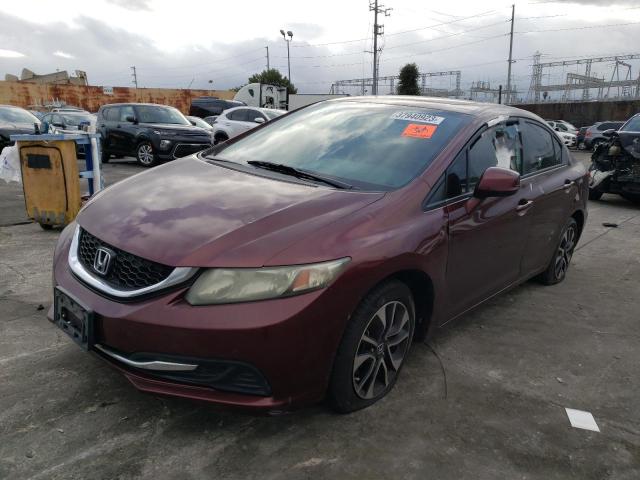HONDA CIVIC EX 2013 with VIN 19XFB2F86DE242737 - Photo from auction