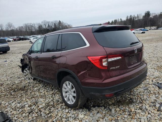 Photo 2 from auction – 2019 HONDA PILOT LX with VIN 5FNYF6H13KB088760