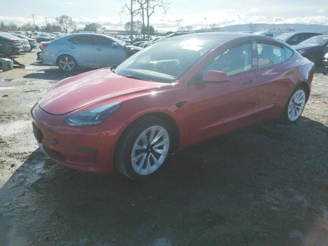 TESLA MODEL 3 2022 with VIN 5YJ3E1EAXNF303964 - Photo from auction