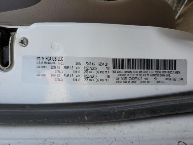 Photo 14 from auction – 2015 CHRYSLER TOWN & COU with VIN 2C4RC1GG4FR731617