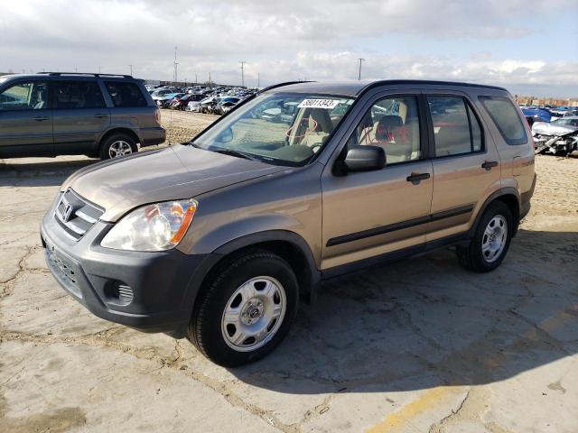 HONDA CR-V LX 2005 with VIN JHLRD785X5C059604 - Photo from auction