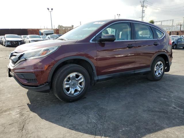 HONDA CR-V LX 2015 with VIN 2HKRM3H33FH511824 - Photo from auction