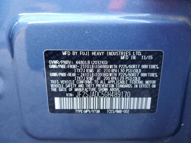Photo 14 from auction – 2016 SUBARU FORESTER 2 with VIN JF2SJADC5GH489170