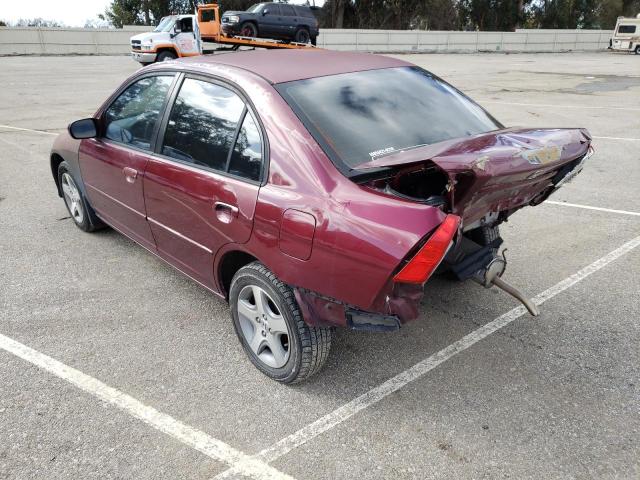 Photo 2 from auction – 2004 HONDA CIVIC EX with VIN 2HGES267X4H512559