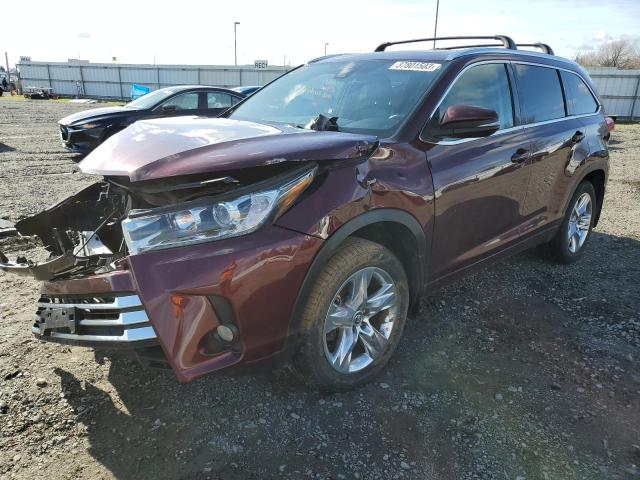 TOYOTA HIGHLANDER 2017 with VIN 5TDDZRFH4HS367548 - Photo from auction