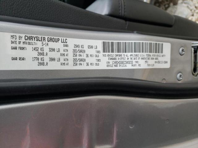 Photo 14 from auction – 2014 DODGE DURANGO LI with VIN 1C4RDHDG6EC503233