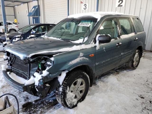 HONDA PILOT LX 2007 with VIN 2HKYF181X7H525553 - Photo from auction