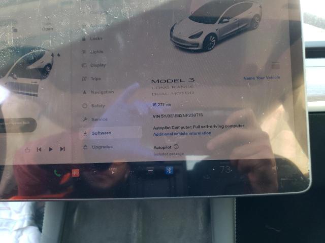 Photo 9 from auction – 2022 TESLA MODEL 3 with VIN 5YJ3E1EB2NF238715