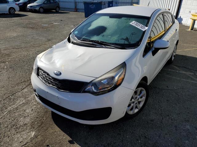 KIA RIO LX 2014 with VIN KNADM4A35E6358315 - Photo from auction