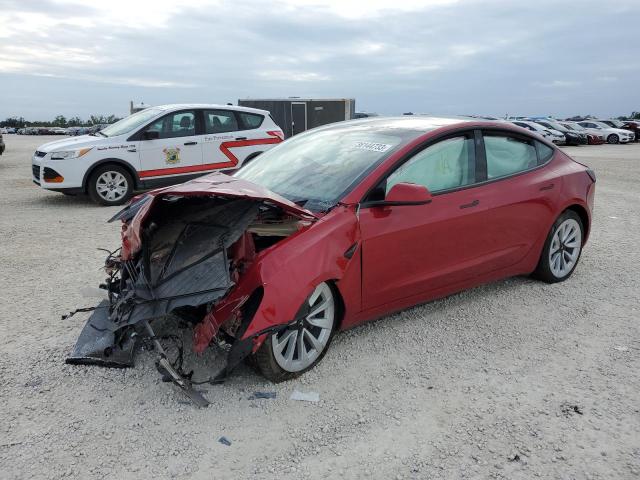 TESLA MODEL 3 2022 with VIN 5YJ3E1EB4NF177660 - Photo from auction