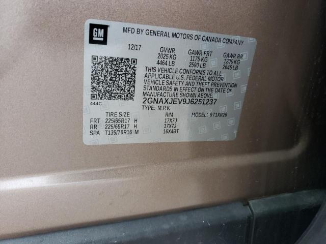 Photo 14 from auction – 2018 CHEVROLET EQUINOX LT with VIN 2GNAXJEV9J6251237