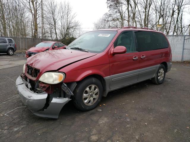 KIA SEDONA EX 2004 with VIN KNDUP131046547487 - Photo from auction