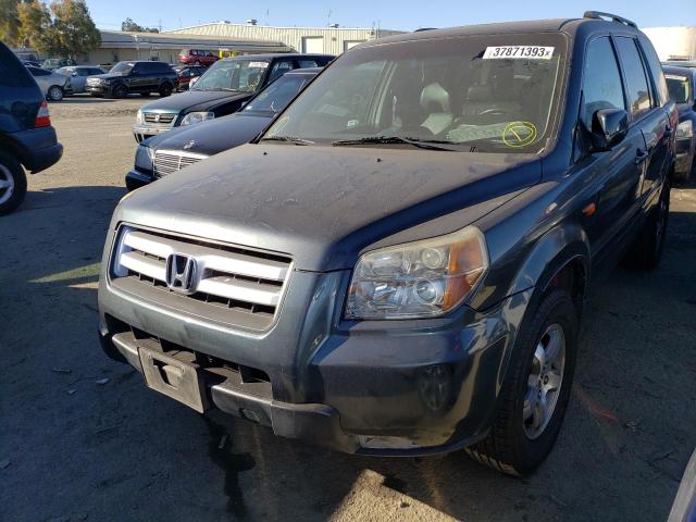 HONDA PILOT EX 2006 with VIN 2HKYF18716H548416 - Photo from auction