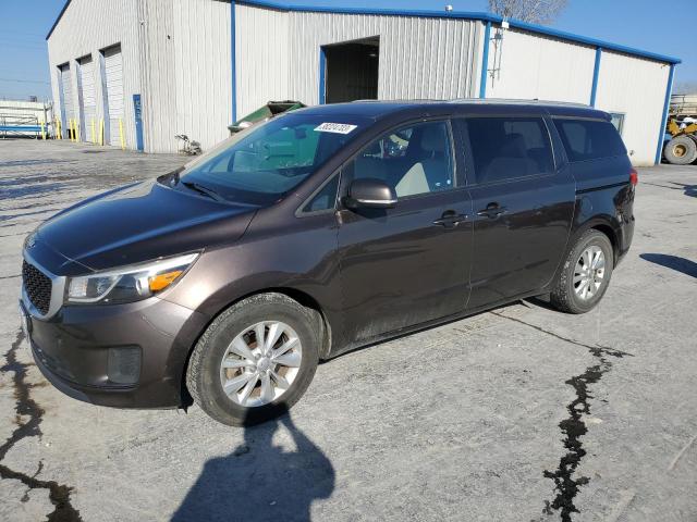 KIA SEDONA LX 2015 with VIN KNDMB5C13F6060454 - Photo from auction