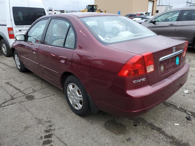 Photo 2 from auction – 2002 HONDA CIVIC LX with VIN 1HGES16512L018941