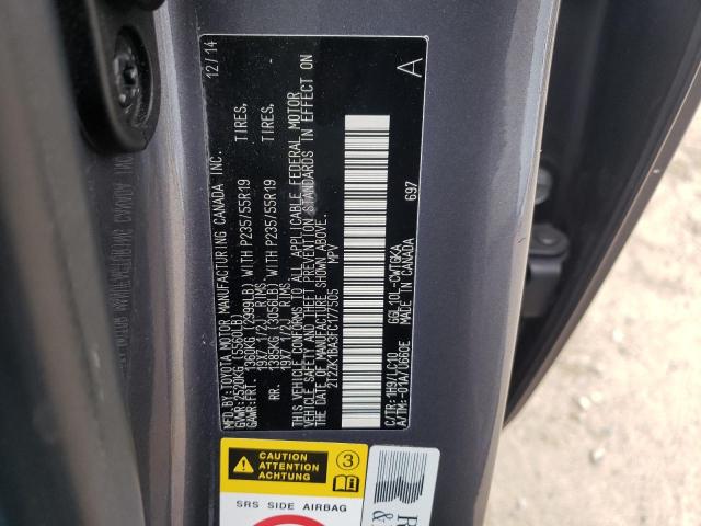 Photo 14 from auction – 2015 LEXUS RX 350 with VIN 2T2ZK1BA3FC177505