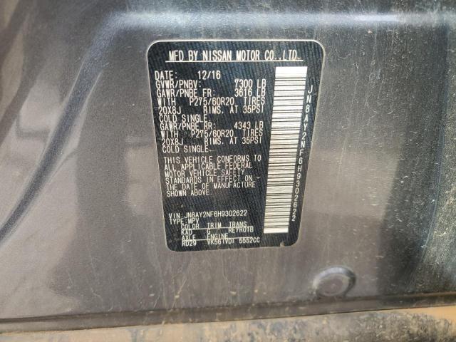 Photo 14 from auction – 2017 NISSAN ARMADA PLA with VIN JN8AY2NF6H9302622