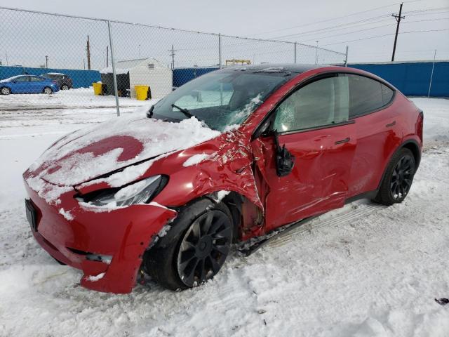 TESLA MODEL Y 2022 with VIN 7SAYGDEE8NF481847 - Photo from auction