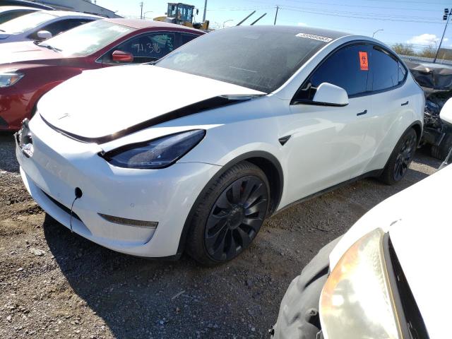 TESLA MODEL Y 2022 with VIN 7SAYGDEF9NF388585 - Photo from auction