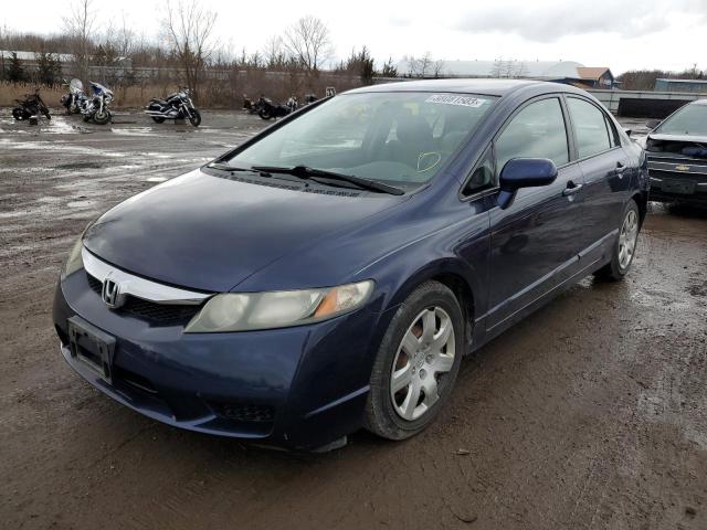 HONDA CIVIC LX 2010 with VIN 19XFA1F56AE003641 - Photo from auction