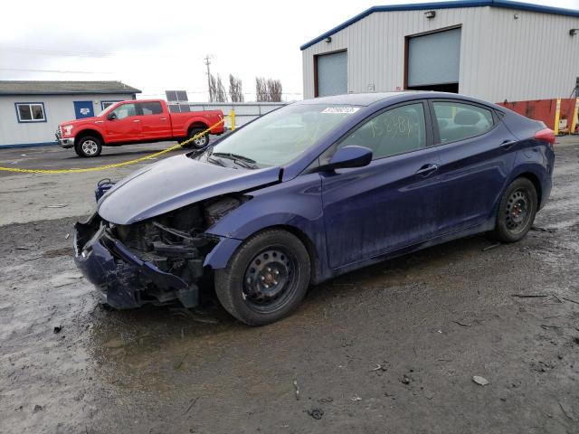 HYUNDAI ELANTRA GL 2013 with VIN 5NPDH4AE2DH347611 - Photo from auction