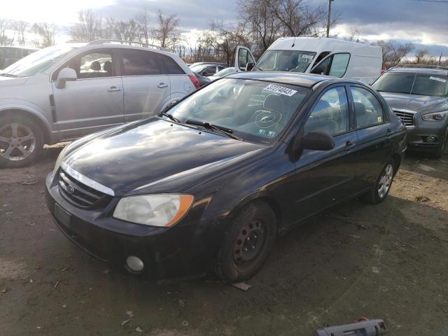KIA SPECTRA LX 2004 with VIN KNAFE122345048596 - Photo from auction