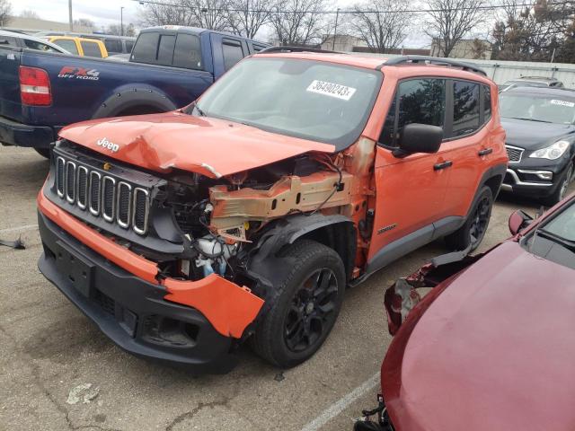 Photo 1 from auction – 2018 JEEP RENEGADE S with VIN ZACCJBABXJPJ32312