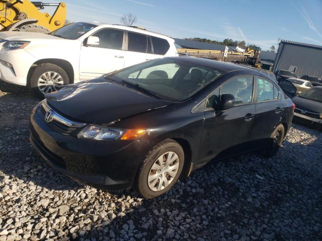 HONDA CIVIC LX 2012 with VIN 2HGFB2F50CH591578 - Photo from auction