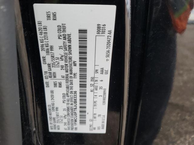 Photo 14 from auction – 2018 FORD ESCAPE S with VIN 1FMCU0F78JUB83336