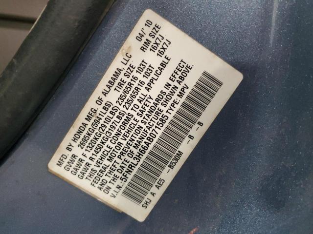 Photo 14 from auction – 2010 HONDA ODYSSEY EX with VIN 5FNRL3H66AB071585