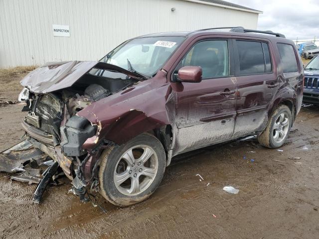 HONDA PILOT EXL 2012 with VIN 5FNYF4H56CB018842 - Photo from auction