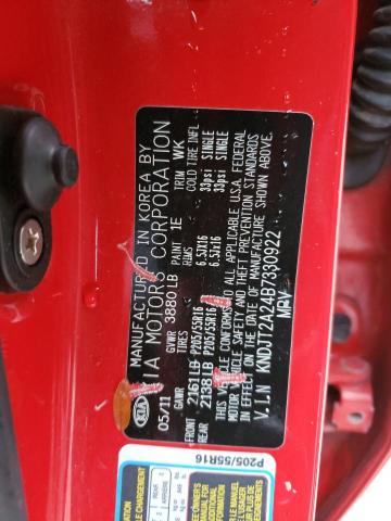 Photo 10 from auction – 2011 KIA SOUL with VIN KNDJT2A24B7330922
