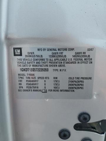 Photo 10 from auction – 2007 GMC ENVOY with VIN 1GKDT13S572226050