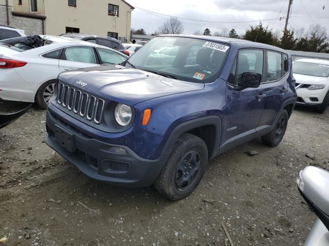 JEEP RENEGADE S 2017 with VIN ZACCJBAB6HPF23860 - Photo from auction