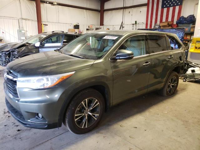 TOYOTA HIGHLANDER 2016 مع رقم تعريف المركبة 5TDJKRFH5GS280988 - صورة من المزاد