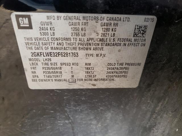 Photo 14 from auction – 2015 GMC TERRAIN SL with VIN 2GKFLWE32F6281763