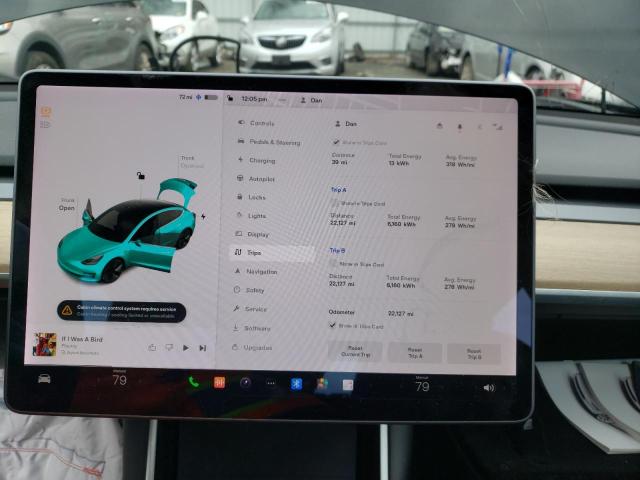 Photo 9 from auction – 2020 TESLA MODEL 3 with VIN 5YJ3E1EB7LF600227