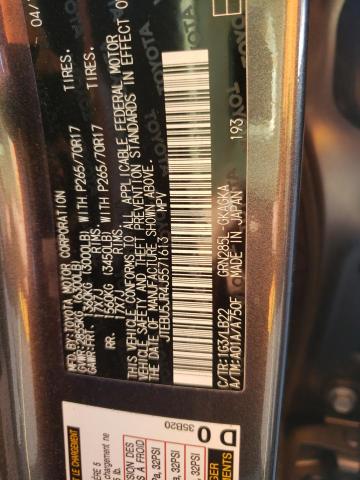 Photo 14 from auction – 2018 TOYOTA 4RUNNER SR with VIN JTEBU5JR4J5571613