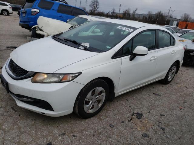 HONDA CIVIC LX 2013 with VIN 19XFB2F50DE052549 - Photo from auction